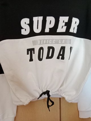 Sudadera H&M bicolor Talla S