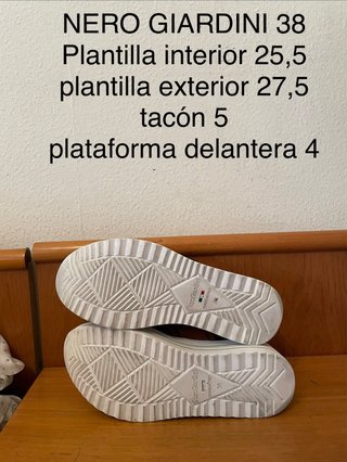 NERO GIARDINI - sandalias plataforma 38