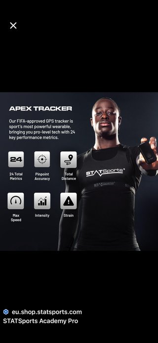 STATSports APEX GPS para Fútbol