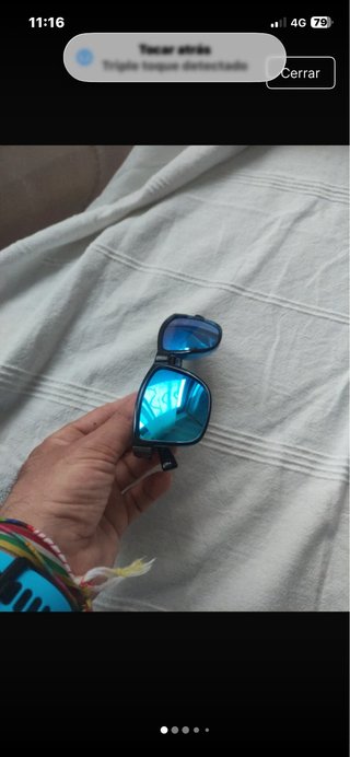 Gafas de sol Fashion azules y negras