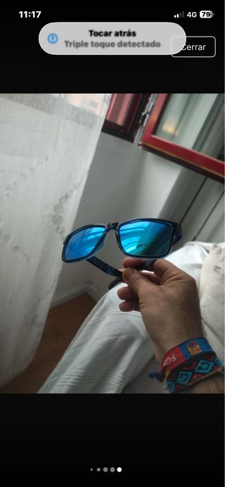 Gafas de sol Fashion azules y negras