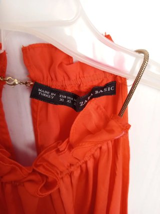 Blusa naranja de Zara