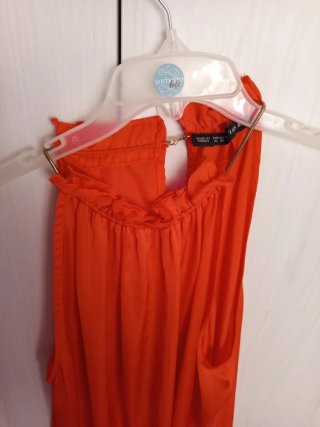 Blusa naranja de Zara