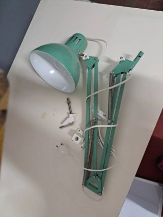 Flexo de escritorio extensible verde