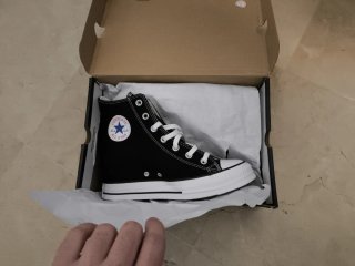 Converse plataforma negras talla 41 sin usar
