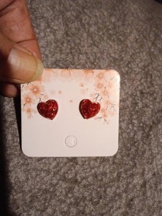 Pendientes de resina hechos a mano