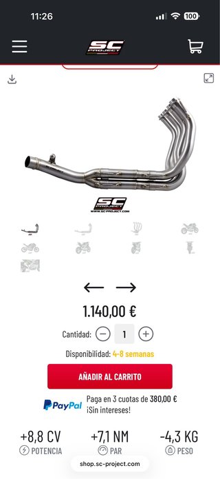 Colectores SCPROJECT Z900 A2