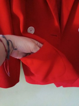 Americana Roja Mujer Talla M