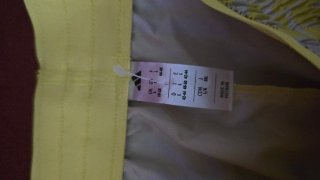 Shorts Adidas Mujer Estampado Amarillo