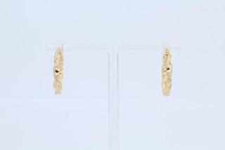Pendientes Aros Rizados Oro 18k Niña. R:0430200232