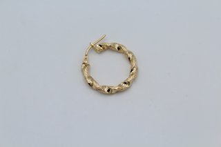 Argollas Aros Rizados Oro 18k Niña. R:0430200232