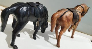 Estatuas de caballos vintage, hechas a mano con ..