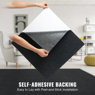 Losetas de Alfombra Autoadhesivas, Cuadrados de 24” x 24” Losetas de Alfombra para Piso, Losetas de Alfombra Suaves y Acolchadas, Instalación Fácil DIY para Dormitorio, Sala de Estar, Interior y E...