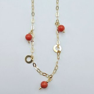 Cadena Gargantilla Oro 18K colgantes, 5,2gr, 45cm