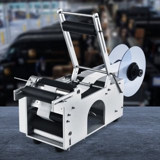 Etichettatrice semiautomatica per bottiglie rotond