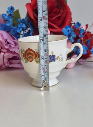 Taza y platillo de porcelana inglesa