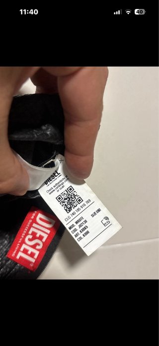 Mini borsa Diesel nera