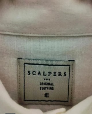 Camisa polera Scalpers Talla L Blanca