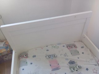 Cama infantil Ikea Sundvik blanca sin colchón