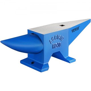 Yunque de Cuerno, Yunque de Acero para Herrero Peso 30KG/66.1LBS, Yunque de Herrero Yunque de Acero Cuerno Redondo Trabajo en Metal Yunque de Acero para Herrero Agujero Hardy