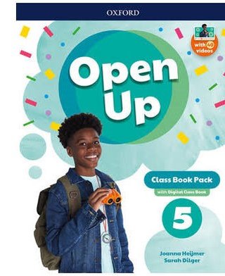libro de texto inglés Open Up class Book 5 primari