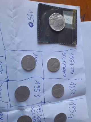 17monete da 5 Lire di varie date