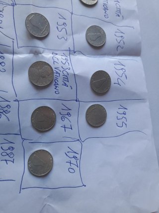 17monete da 5 Lire di varie date