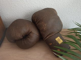 Guantes Boxeo Vintage Marrones