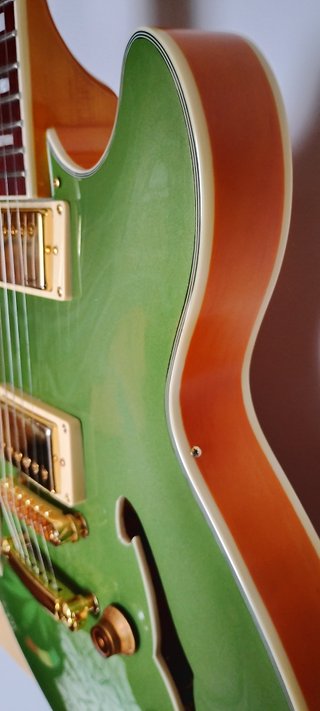 Guitarra Hollowbody Harley Benton HB-35 Plus Verde