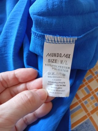 Blusa sin mangas talla L nueva con etiqueta azul