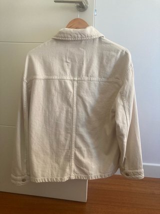 Chaqueta overshirt talla S beige