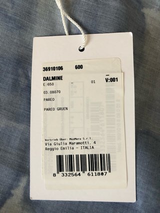 Max Mara linea leisure Pareo Mare Taglia Unica