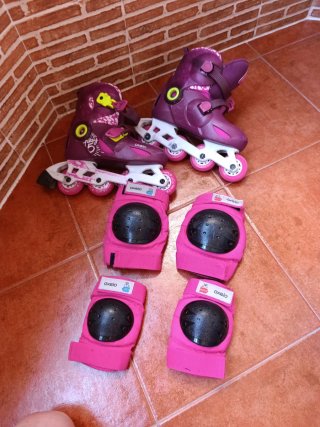 Patines Oxelo Talla 32-34 Morado
