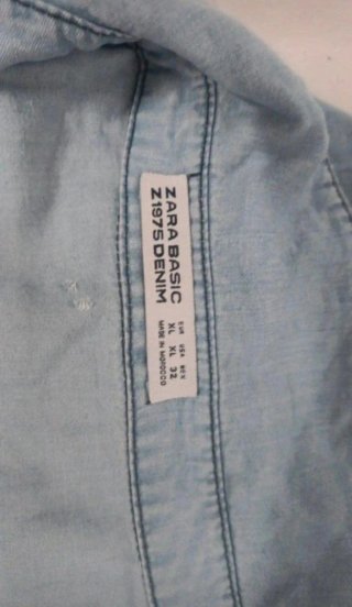 Vestido camisero Zara algodón Talla XL