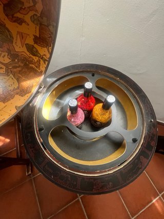 Botellero Globo Terráqueo Antiguo