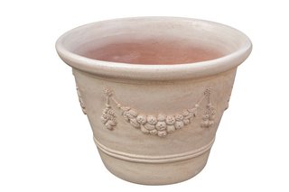 Vaso in Terracotta smaltato 100% Made in Italy int