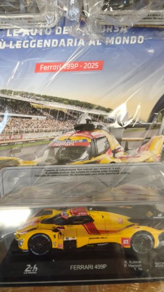 3 Modellini Ferrari 499P - 2023, 2024 2025 Le Mans