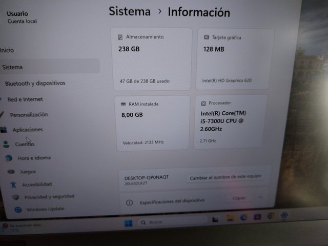 Portatil Lenovo T480, Intel i5, SSD