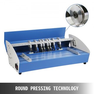 Máquina de Creasing Eléctrica de 20.5" 520mm 3 en 1 para Papel, Perforadora y Puntuadora, Creaser Eléctrico de Metal de Alta Resistencia para Papel, Tarjeta y Puntuación de Libros