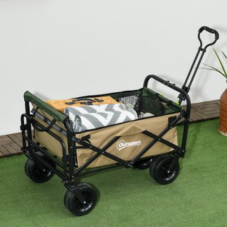 Carrello da Giardino 110L con Maniglia Telescopica