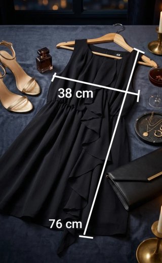 Vestido volante Talla S, da más