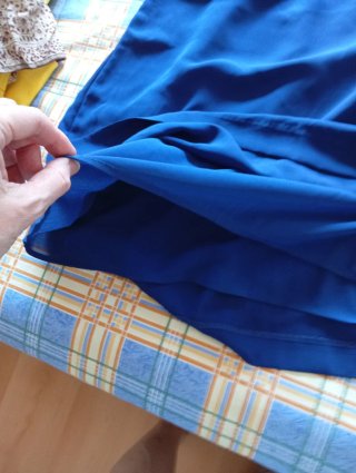 Vestido H&M sin mangas azul talla 46.