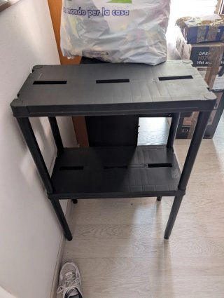 Mobiletto portaoggetti nero
