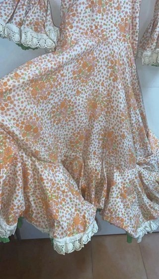 Traje de flamenca niña estampado floral