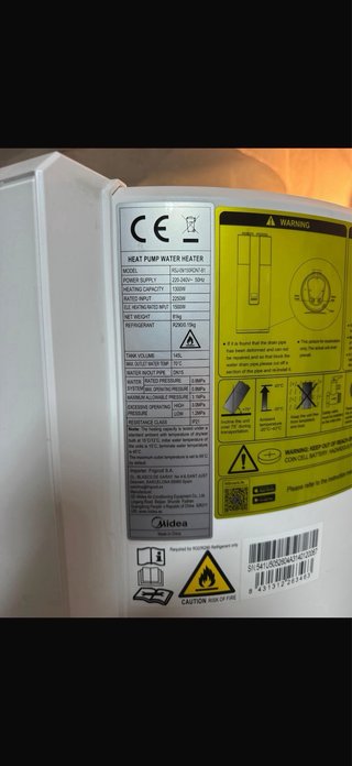 Aerotermo Midea 150L RSJ-09/150RDN7-B1