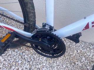 Bicicleta Rockrider Blanca y Roja