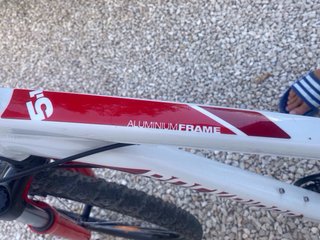 Bicicleta Rockrider Blanca y Roja
