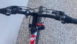 Bicicleta Rockrider Blanca y Roja