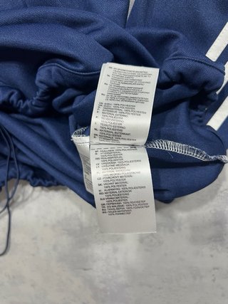 Sudadera Adidas Azul y Blanca Media Cremallera