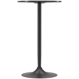 Mesa alta redonda negra